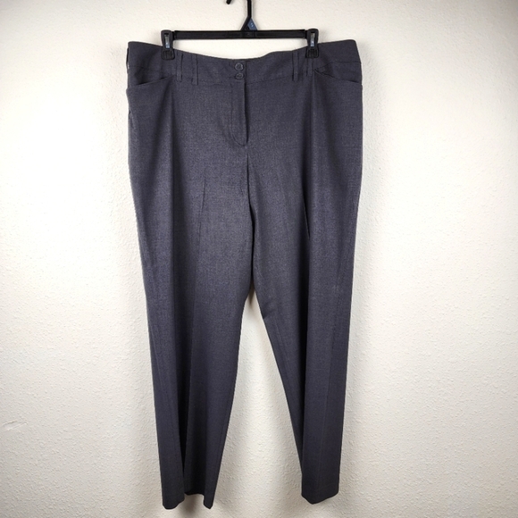 Lane Bryant Pants - Lane Bryant Dark Gray Straight Leg Career Dress Pants Women's Plus Size 22